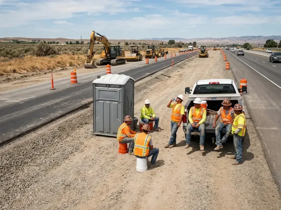 highway-road-construction-crew-007 — frequently asked questions, Porta Potty and Restroom Rentals in Chewelah, WA